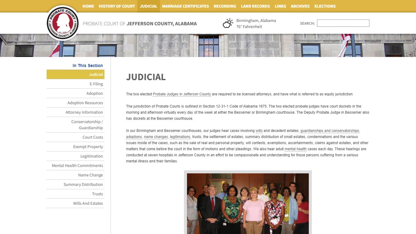 Judicial | Probate Court of Jefferson County, Alabama